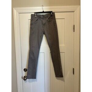 Johnnie O 5 Pocket Stretch Gray Denim Golf Pants Casual Jeans Size 32x34 Grey